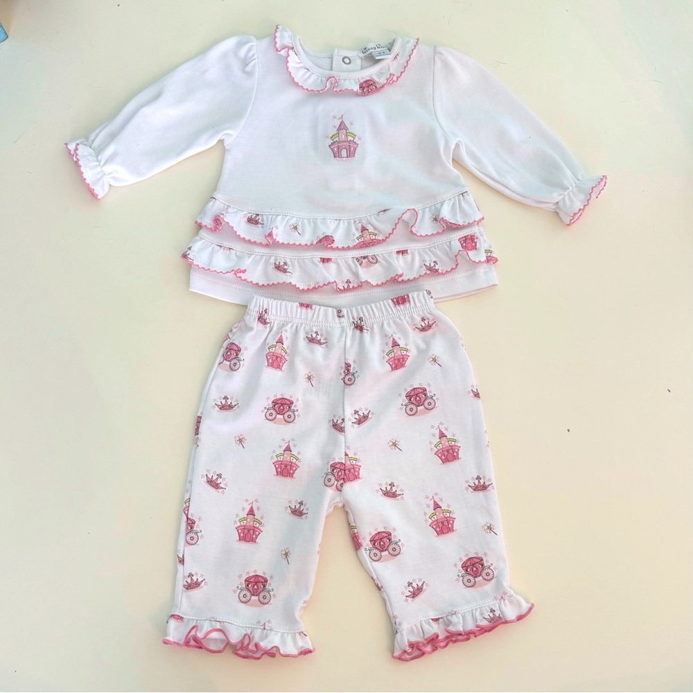NWT Kissy Kissy Princess Castle Long Sleeve Top & Pant Set